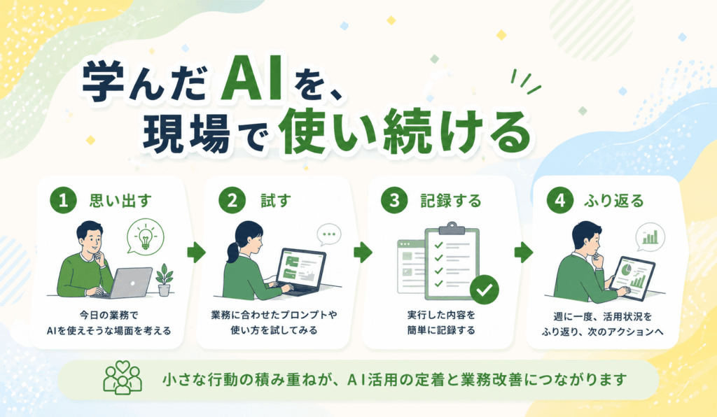 学んだAIを、現場で使い続ける