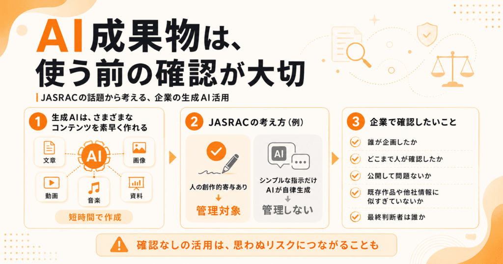 AI成果物の確認リスク
