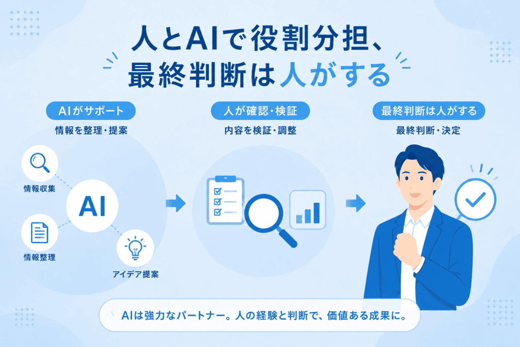 最終判断は人がするイメージ