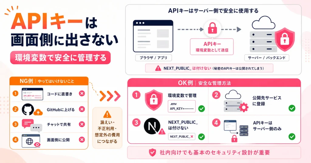 APIキーの安全管理を図解