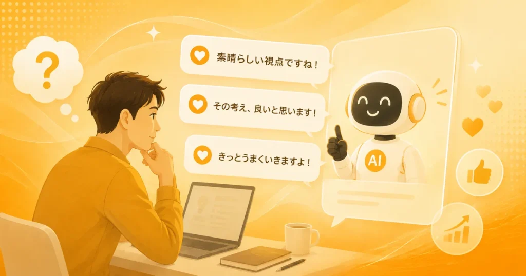 AIが全肯定するイメージ画像