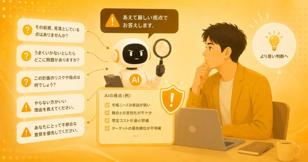 AIにあえて否定させるイメージ画像
