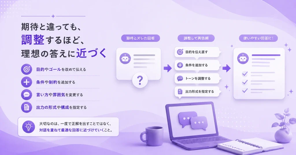 理想の回答に近づける方法