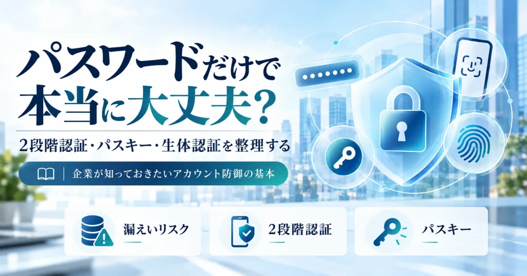 パスワード管理の重要性を説明する画像